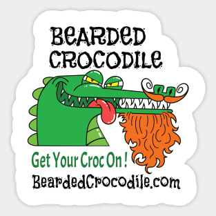 Bearded Croc Logos Sticker